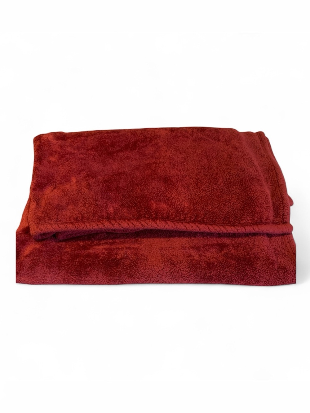 Charter Club Red plush fleece Blanket throw bedding holiday Christmas accent!